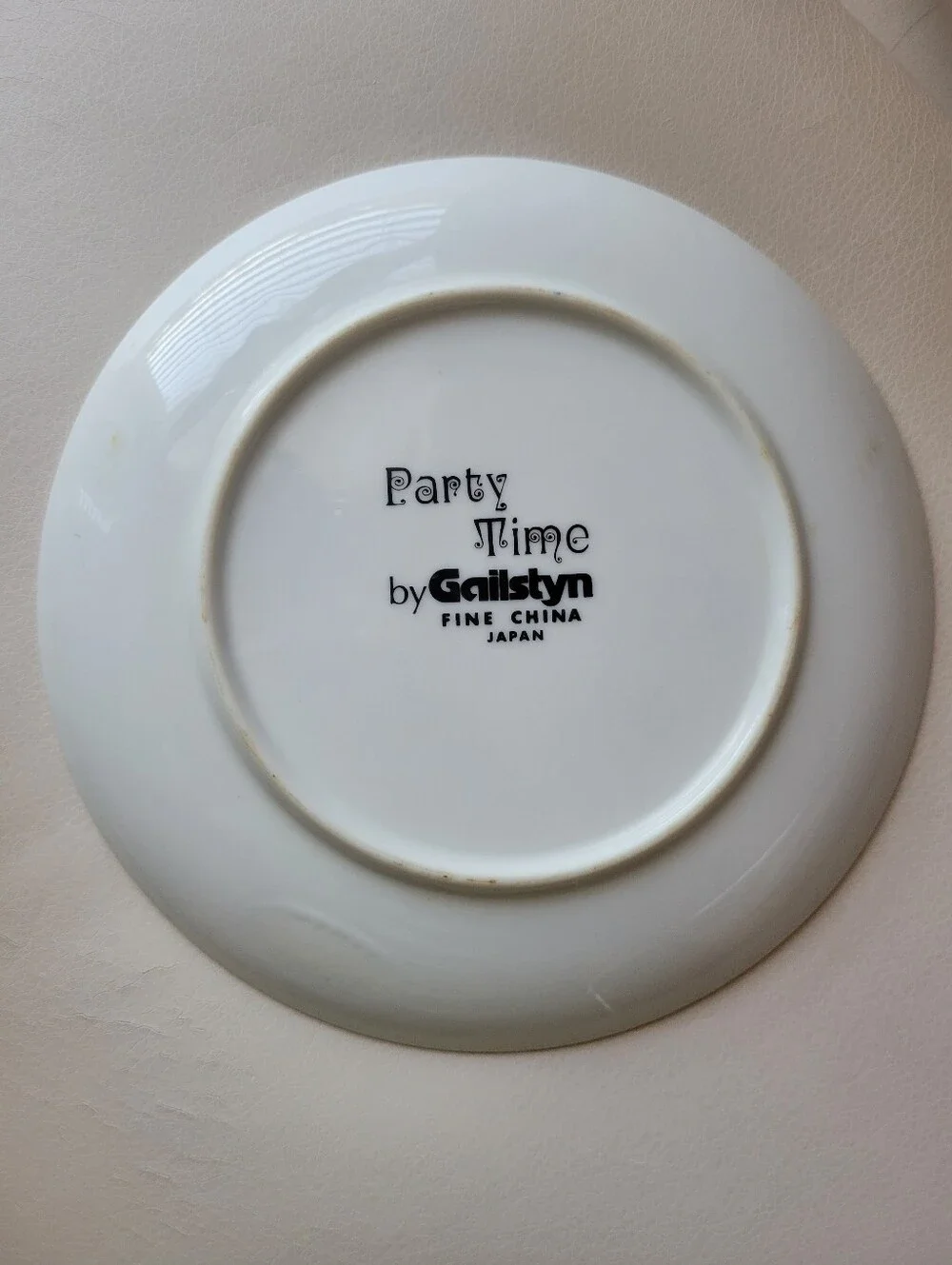 Vintage Gailstyn Party Time Ceramic Plate ~ 1970s Japan ~ Happy Hour~ Beer!